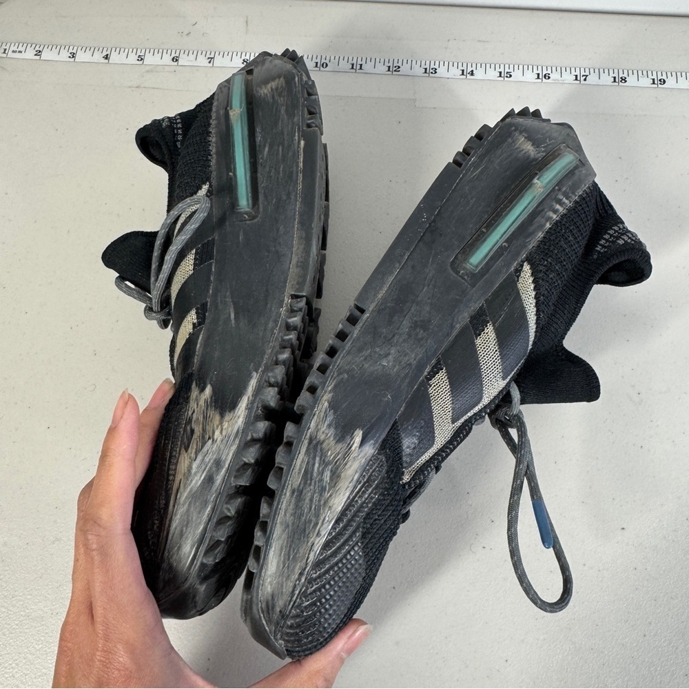 Adidas NMD S1 Black Knit Sneakers Size 8.5 Trail Grip Athletic Running Shoes - Picture 9 of 16